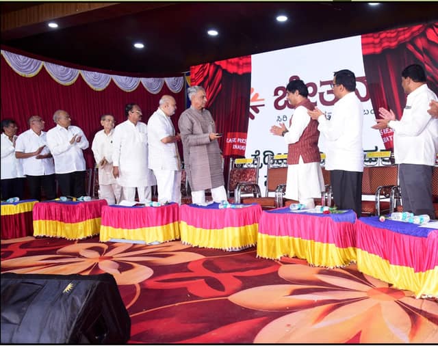 Felicitation at the inauguration ceremony